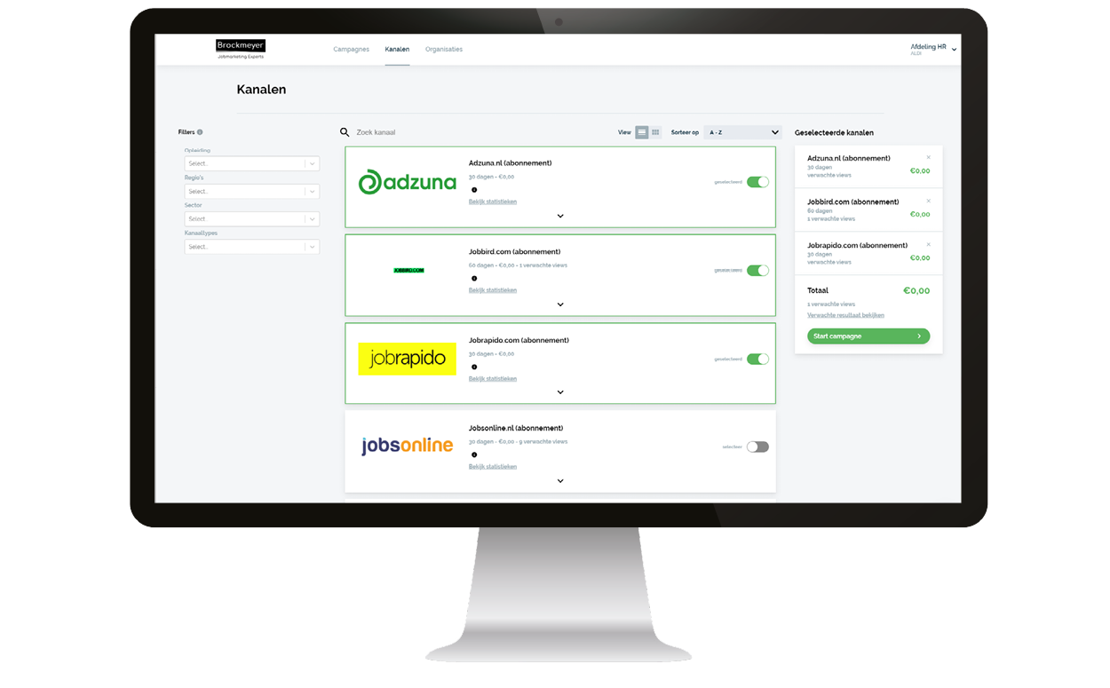 Web portal integratie